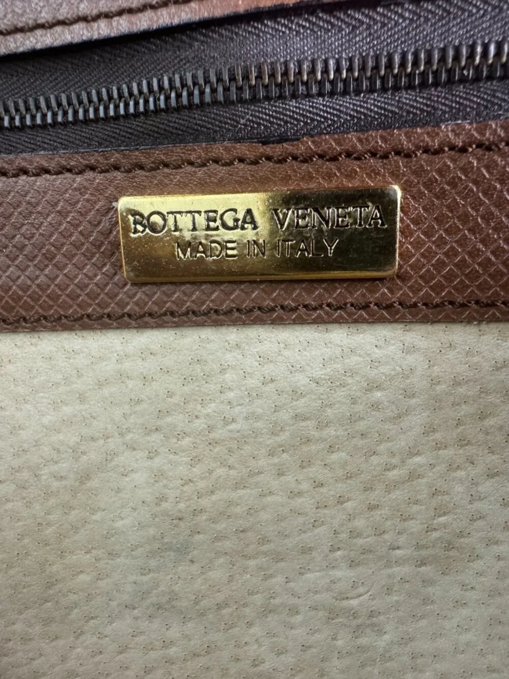 Authentic Vintage Bottega Veneta Brown Leather Portfolio
